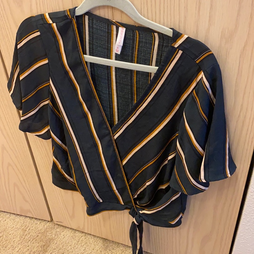 Striped crop top